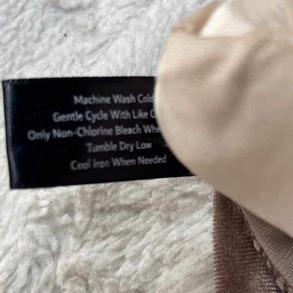 Boston Proper Womens 3/4 Sleeve Velvet Top Blouse Small Brown Stretch Casual - Picture 8 of 9